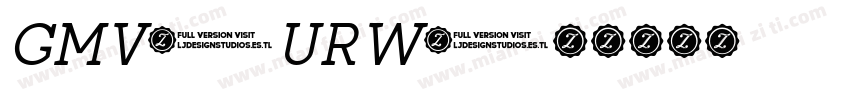 GMV URW字体转换